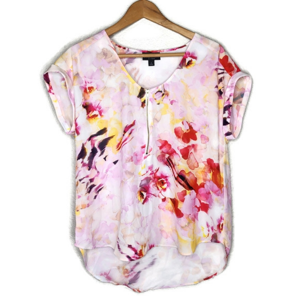 Bold Elements Floral Print Blouse Size S